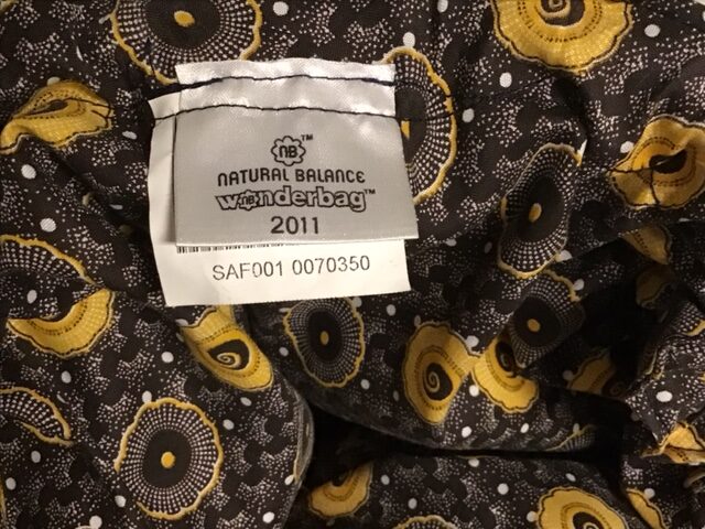 Wonderbag Braun Gemustert mit Schutzsack Vorführmodell der 1. Generation – Bild 6