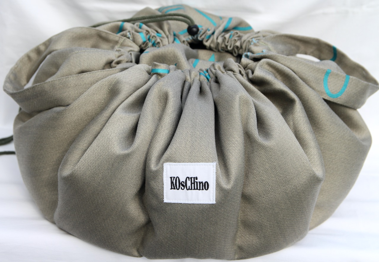 KOsCHino Kochkissen Grün mit Türkis UNIKAT Groß – Bild 5