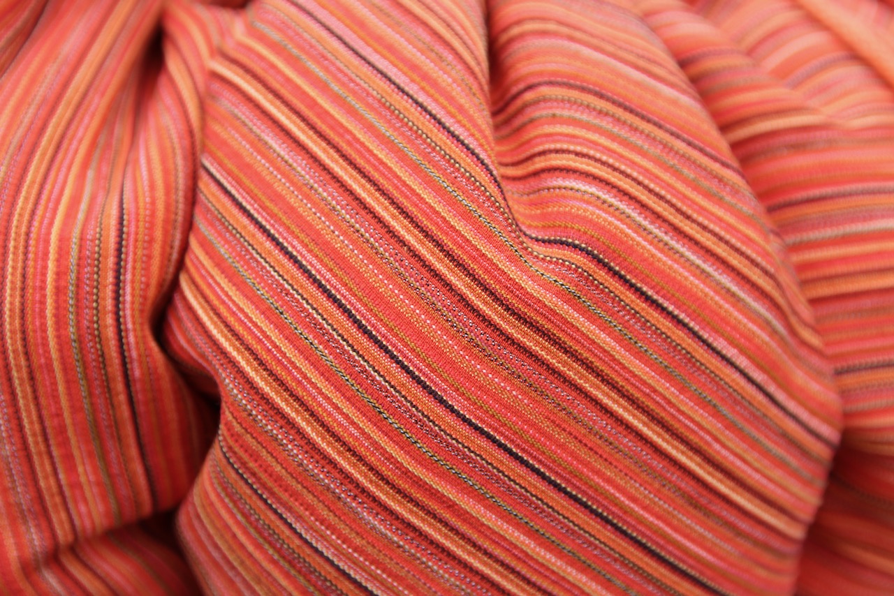 KOsCHino Kochkissen Orange gestreift Groß – Bild 5