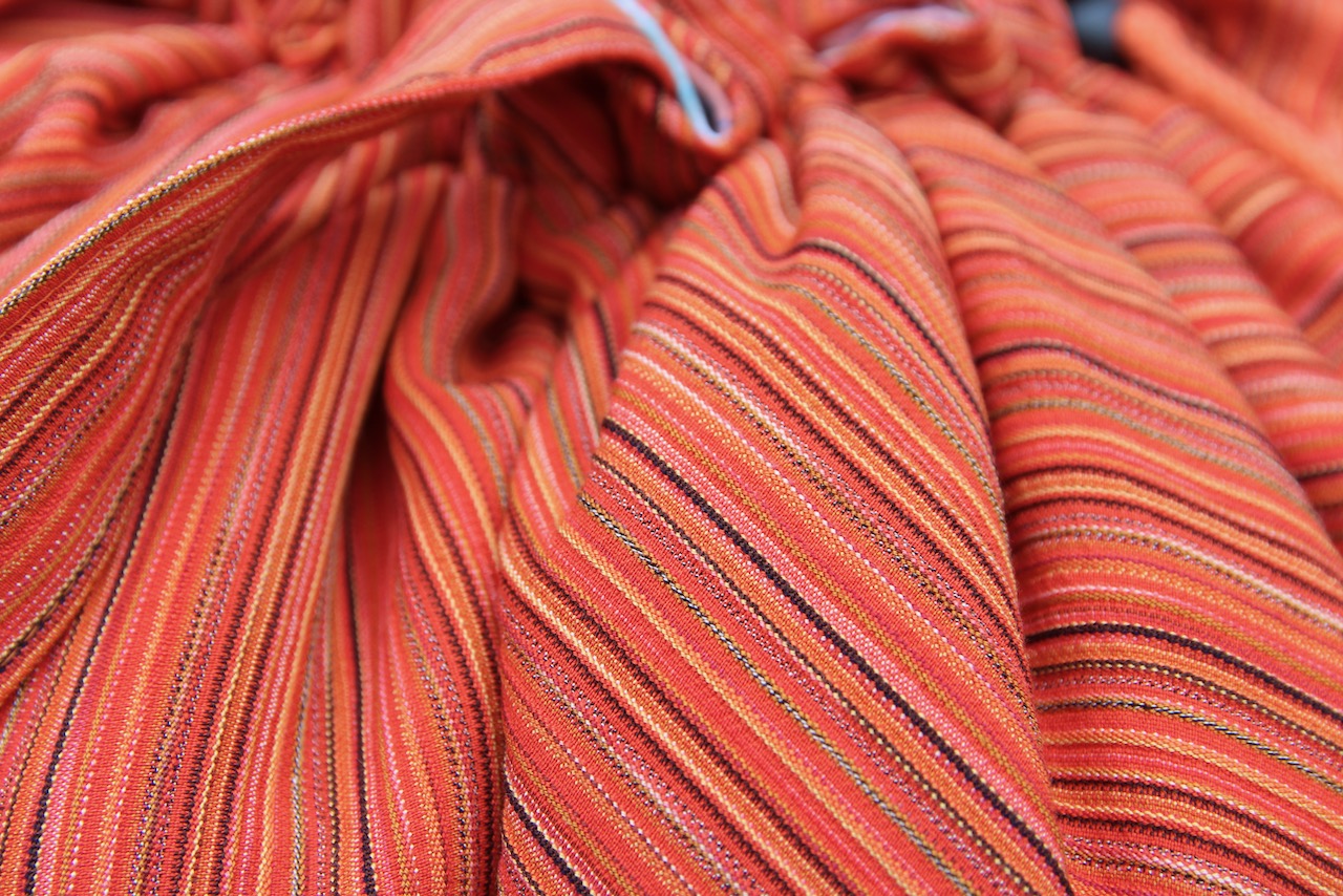 KOsCHino Kochkissen Orange gestreift Groß – Bild 6