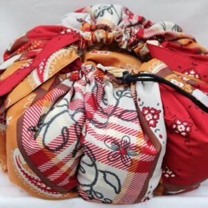 MiniKOsCHino Rot/Braun gemustert