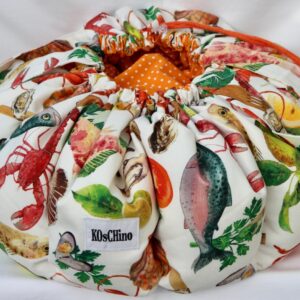 KOsCHino Kochkissen Meeresfrüchte Groß UNIKAT