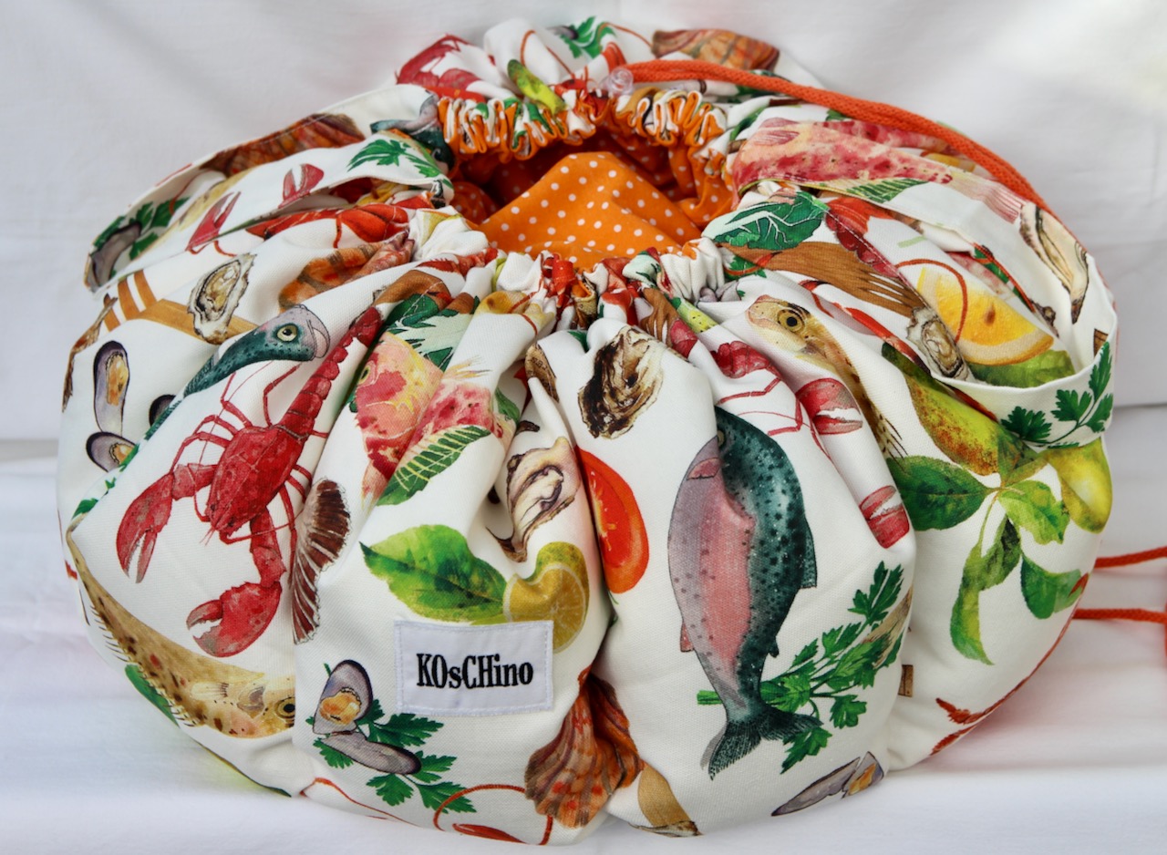 KOsCHino Kochkissen Meeresfrüchte Groß UNIKAT